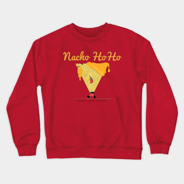 Nacho HoHo Tortilla Santa Claus Crewneck Sweatshirt by Sanford Studio